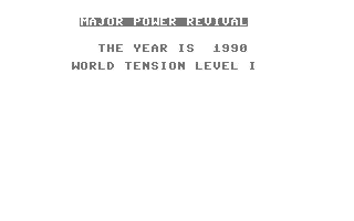 Geopolitique 1990 screenshot 4 for Commodore 64
